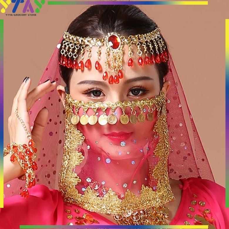 BestNew- Belly Dance/Kalung Kepala Belly/Headband Headpiece/Dance Aksesoris/Tari Perut Chain Jewelry
