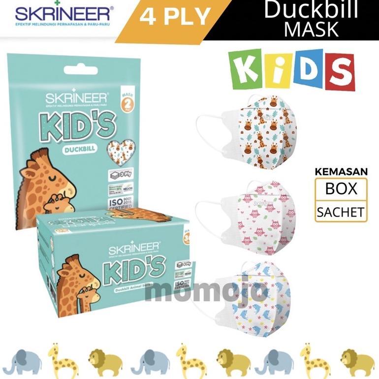 StockNEWS- SKRINEER Masker Duckbill Kids Masker Anak Duckbill Animal Series