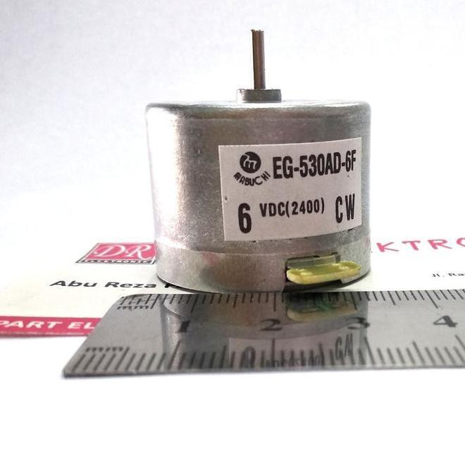AudioWhell- Dinamo Motor Cw Dc 6Vdc 6 Volt Eg-530Ad-6F Dc6V 6V 6Volt Drelek90 Segera Dapatkan