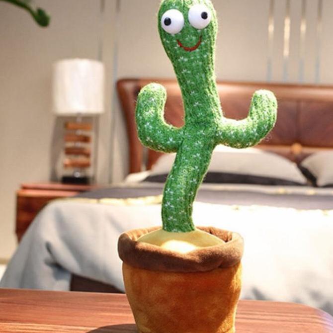 MAINAN VIRAL ANAK KAKTUS JOGET - MAINAN KAKTUS GOYANG - DANCING KAKTUS KODE 1244