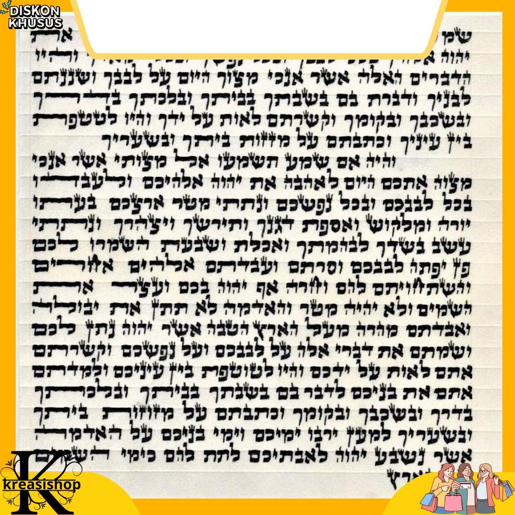 Hiasan Pajangan Dekorasi Pintu Rumah Mezuzah Souvenir Rohani Profetik Kristen Diskon