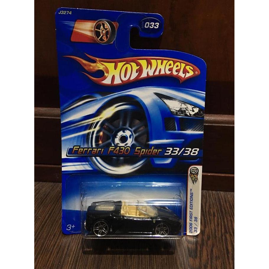 Hot Wheel Ferrari F430 Spider 33/38-2006 First Edition Hemat