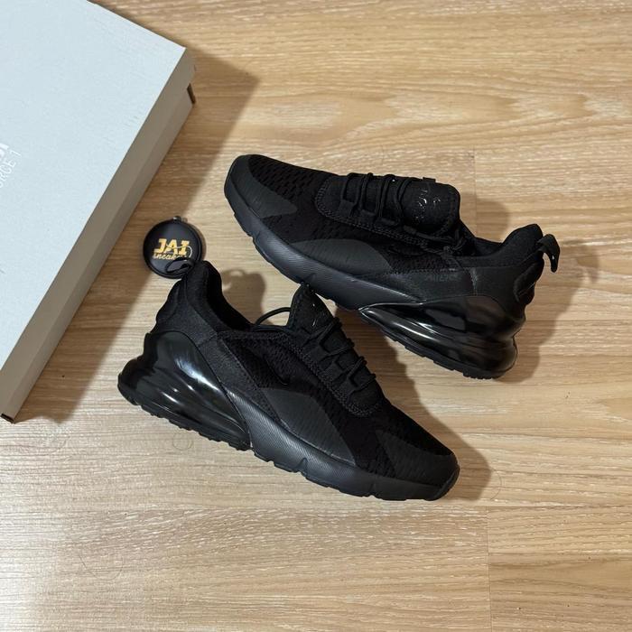 Bs Sepatu Sneakers Slipon Nike Air Max 270 Full Black Pria
