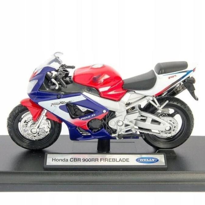 Diecast Motor Honda Cbr900Rr Fireblade Welly 1:18 Terbaru