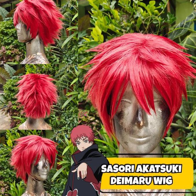 Rambut Kostum Wig Sasori Anime Manga Naruto shippuden Akatsuki Promo
