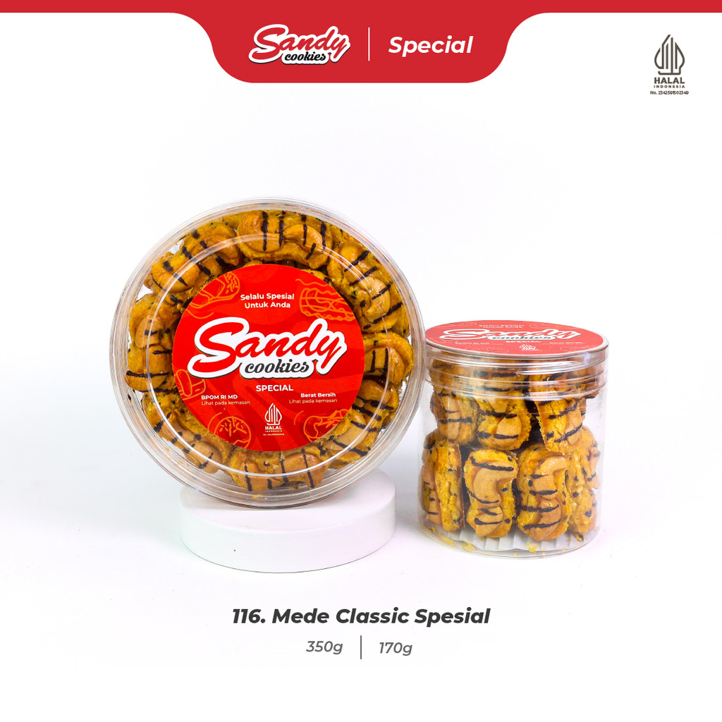 116. Mede Classic Spesial - Kue Kering Sandy Cookies Special
