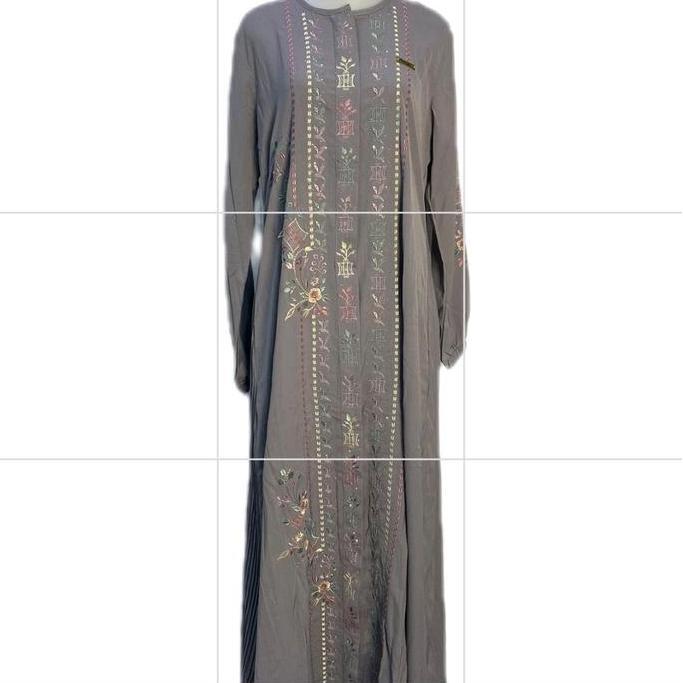 Gamis Aceh Bordir Motif Pintu Aceh Yoris Premium  Muslim Wanita Syari Lebaran Mewah