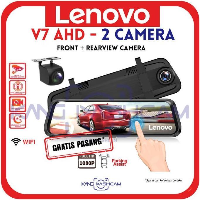 Lenovo V7 AHD Dual Camera Dashcam Car DVR Camera Mobil