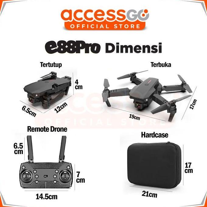 DRONE E88 PRO FOLDABLE DRONE LIPAT SINGLE CAMERA DRONE PEMULA ORIGINAL DAN TERPERCAYA