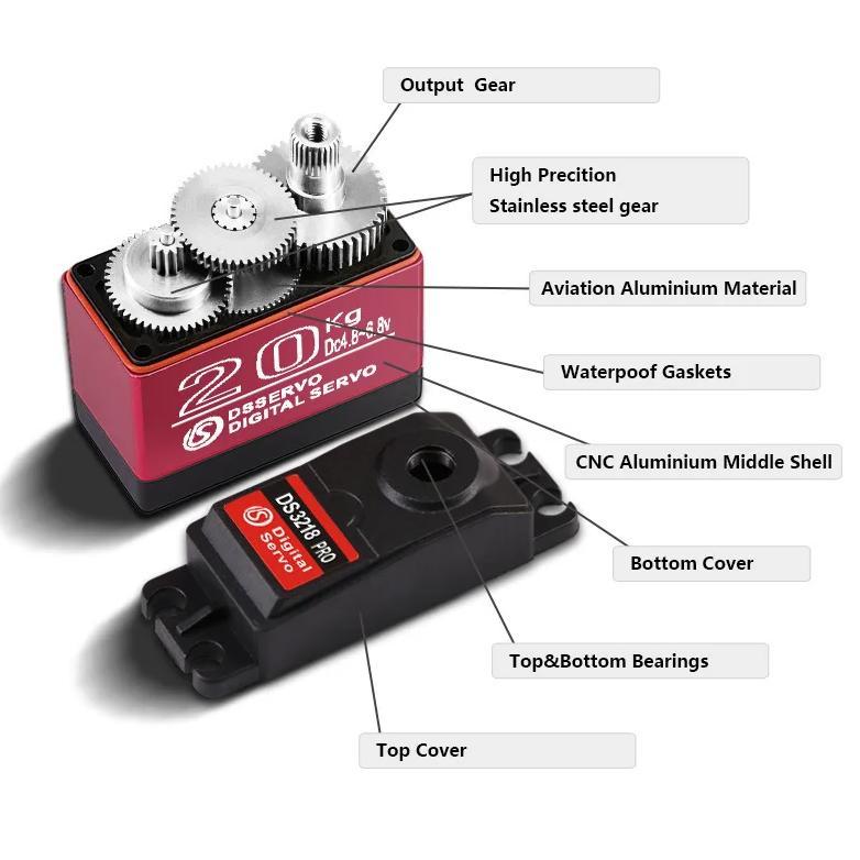 HOT Waterproof Servo 20Kg 25Kg 30Kg 35Kg 40Kg High Speed Servo Metal Gear Digital Servo RC Baja Serv