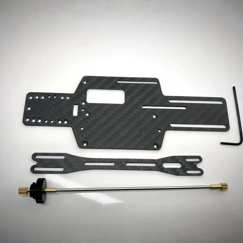 MOPIROEX Carbon Fiber Chassis Bottom Plate Adjustable Wheelbase 7 Wheelbases for Wltoys K989 K969 Up