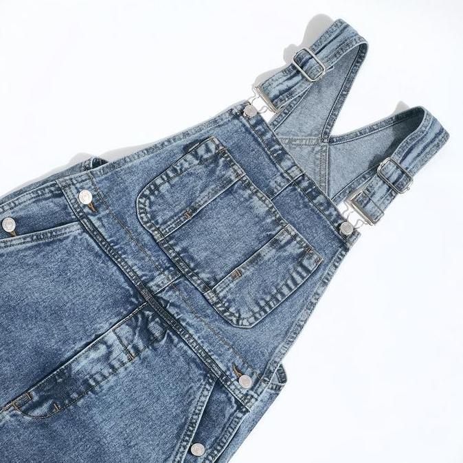 Mntp- Vearst Denim Overall Benjy Acid Blue Overall  Cowok