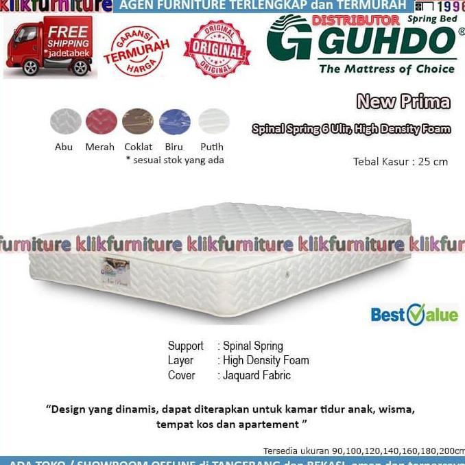 Newcap- Guhdo Springbed New Prima 120X200 Hanya Kasur / Matras