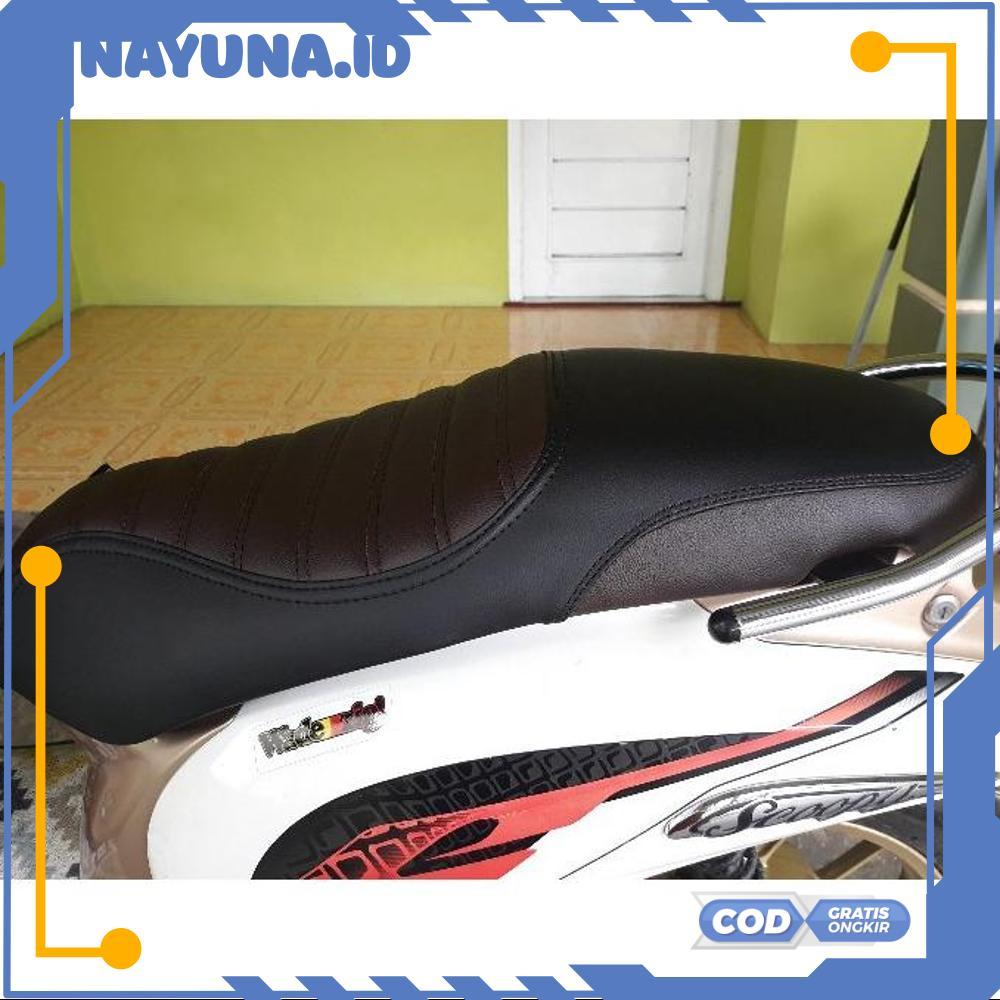 Kulit Jok Scoopy Caferacer/ Cover Jok Scoopy Modif - RO30-0912 2025 Bisa COD Bagus