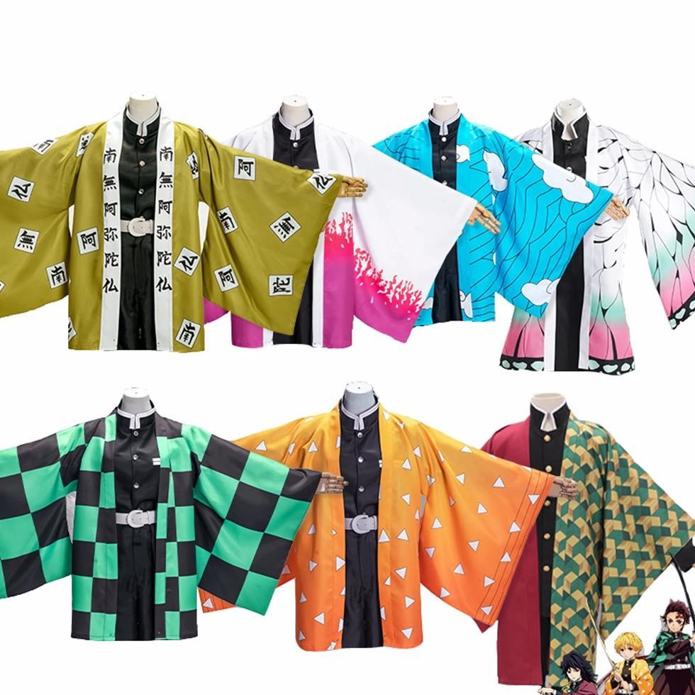 Anime Kamado Tanjirou Cosplay Cape Kochou Shinobu Rengoku Kyoujurou Tomioka Giyuu Haori Yukata Casua