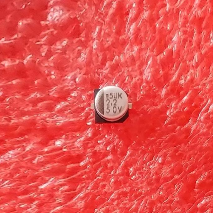 KAPASITOR CAPASITOR ELCO SMD 2.2UF 2,2UF 50V PER 5 PCS