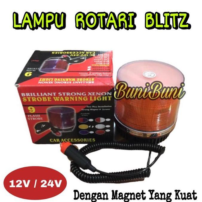 Lampu Rotary / Rotator Led Blitz Untuk Mobil 12 Volt & Truk 24 Volt