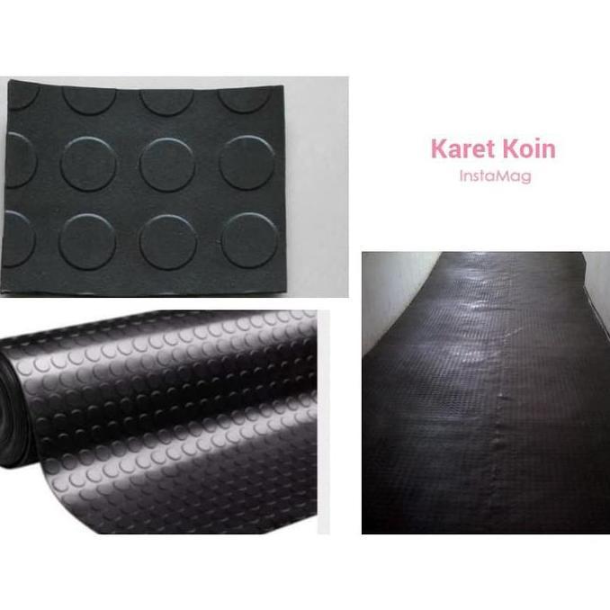 Karpet Karet Motif Koin meteran Dan Roll