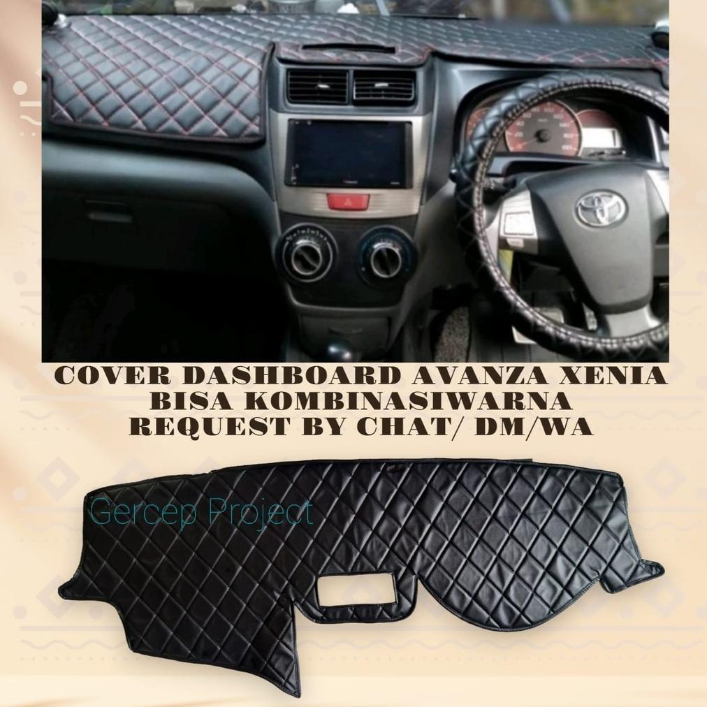 Cover Alas Dashboard Mobil Avanza Xenia Pelindung Dasbor Bahan Kulit Aksesoris Variasi Motif Wajik