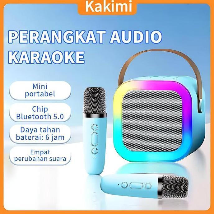 Cod&Local DeliveryKakimi Smarteck Karaoke Bluetooth Speaker Sk02 Mini Portable Speaker Dengan Mic Fu