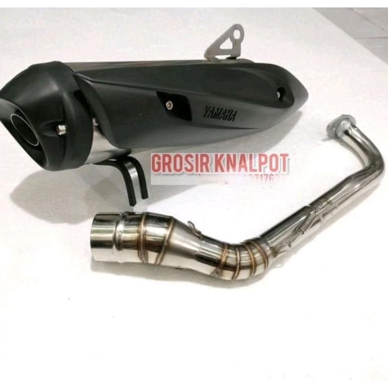 Knalpot Racing Model Rob1 Rob 1 Fulset Leher Header Stainles PLUS Tameng Yamaha Nmax N max Aerox Old