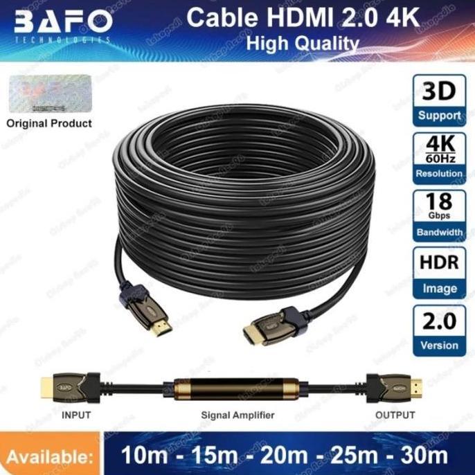 SIAPKIRIM BAFO HDMI Cable 15 meter Full HD 1080P 2.0 Version 4K kabel HDMI 15m READY STOCK