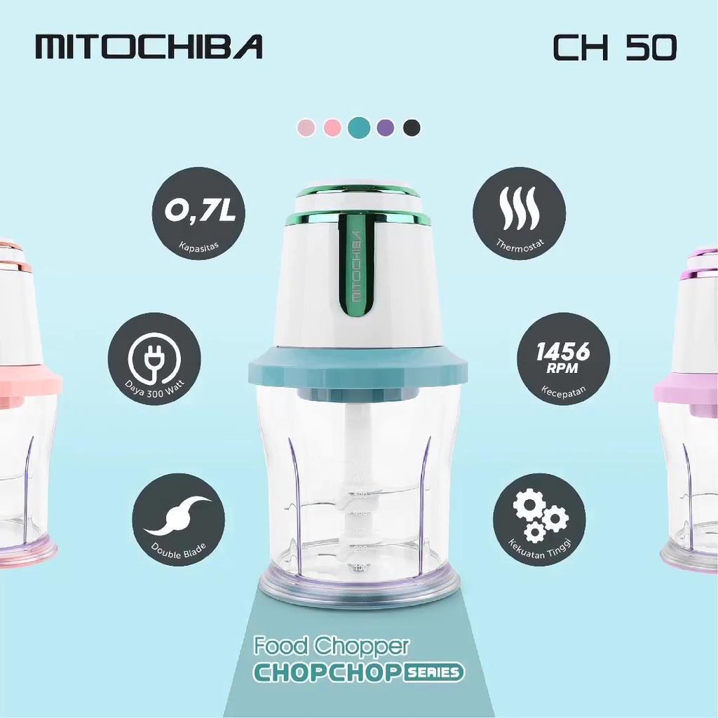 Mitochiba Ch-50 Chopper Mini Daging Buah Sayur 0.7L 2 Mata Pisau Blender Multifungsi Bergaransi Resm