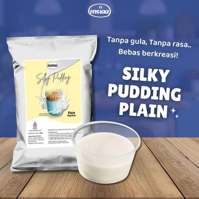 500 Gram Plain Silky Pudding Powder / Bubuk Puding Instant Serbuk Praktis Tanpa Gula dan Rasa - SBC 