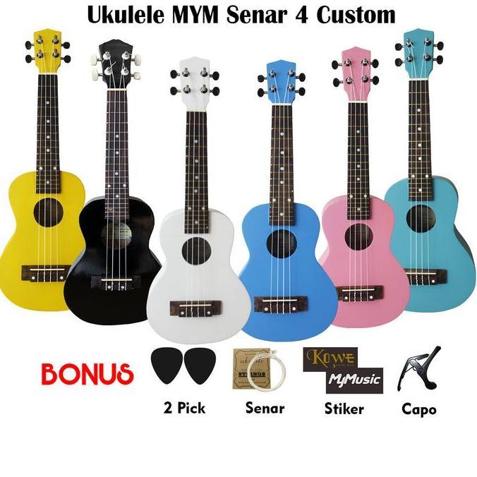 Ukulele Akustik Elektrik Senar Nilon bergaransi
