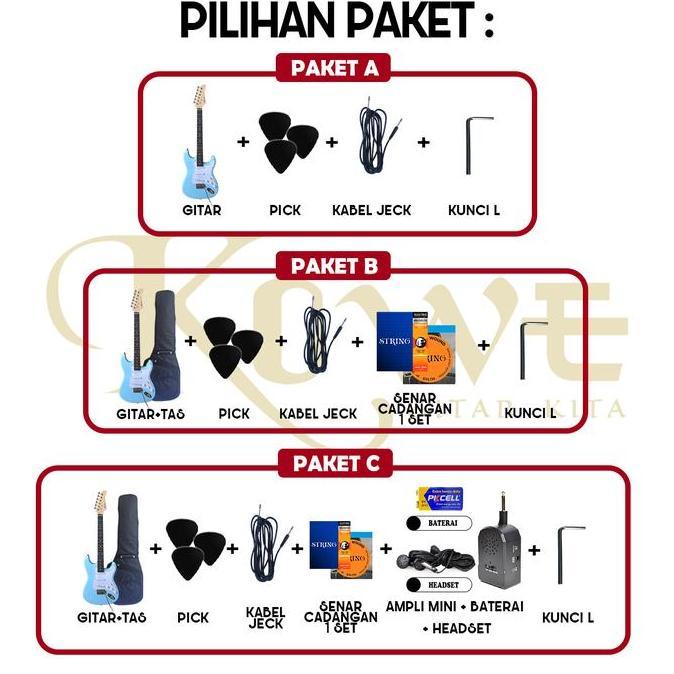 Gitar Elektrik Stronger Original Pickup SSS