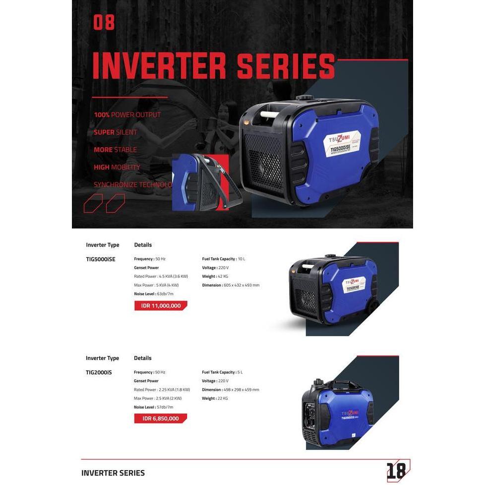 Terjangkau Genset Inverter Tig 2000Ise Tsuzumi Super Silent
