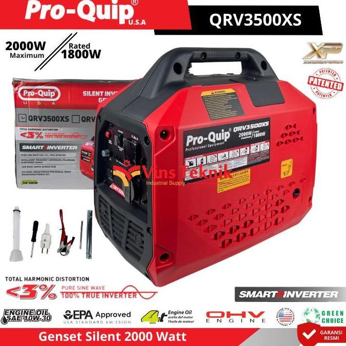 Terjangkau Proquip Qrv3500Xs Mesin Genset Silent Genset Bensin Generator Genset Portable 2000Watt Qr