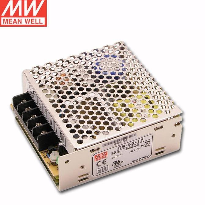 Promo MEAN WELL SWITCHING POWER SUPPLY RS-50-12 50 WATT 12 VOLT Diskon