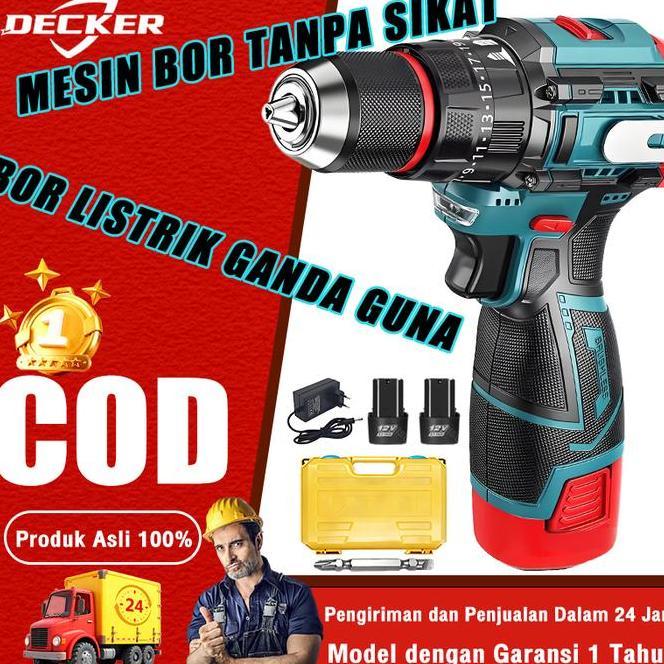 Deer Brushless Cordless Screwdriver 16.8V Bor Listrik Tanpa Kabel Bor Bor Tanpa Kabel Obeng Bor List