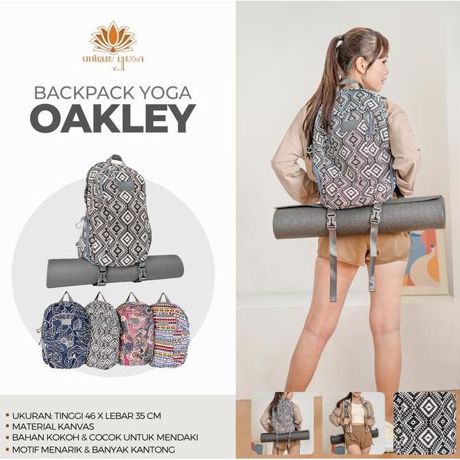 ORIGINAL Bagpack Yoga Oakley / Tas OlahYoga Sport / Yoga Bag Mat READY STOCK
