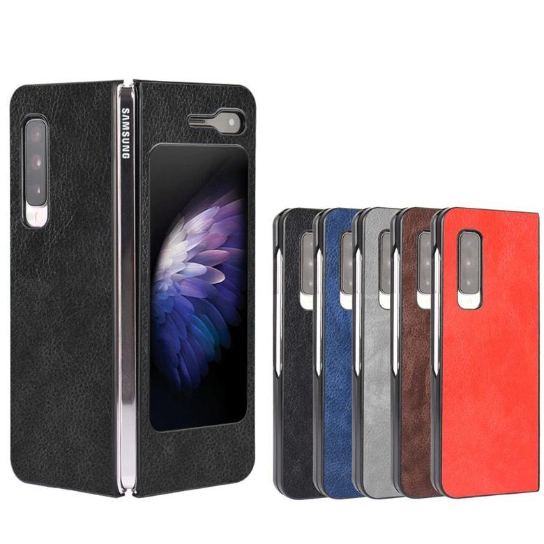 Nice- Case Samsung Galaxy Z Fold 1 Leather Book Case Full Protection Case Samsung Galaxy Z Fold 1