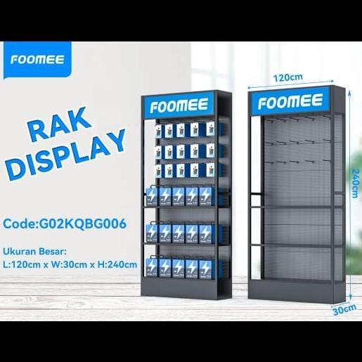 RAK FOOMEE BESAR / RAK DAP BESAR / RAK PAJANGAN ACCESSORIES 240 x 120 x 30 cm Lemari Pajangan ACCESS