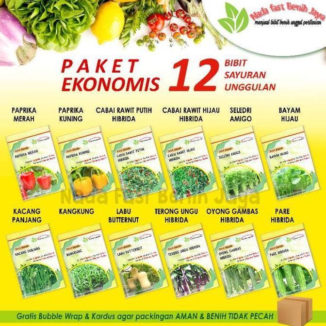 Grdn- Bibit Sayuran Benih Paket Lengkap - Bibit Biji Sayuran