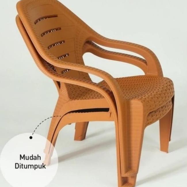 Kursi Sender Rotan Tabitha Bangku Plastik Sender Kst03