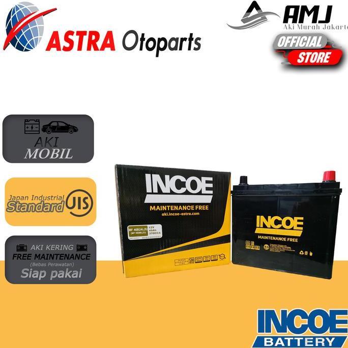Incoe MF Astra Aki Mobil Toyota Sienta NS60LS - 45Ah Aki Kering