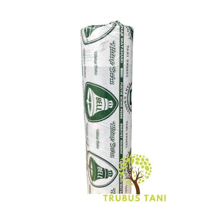 Grdn- Mulsa Bell 1/2 Roll 9Kg - Lebar 120Cm - Plastik Mulsa Hitam Perak Mulsa Silver Plastik Pertani