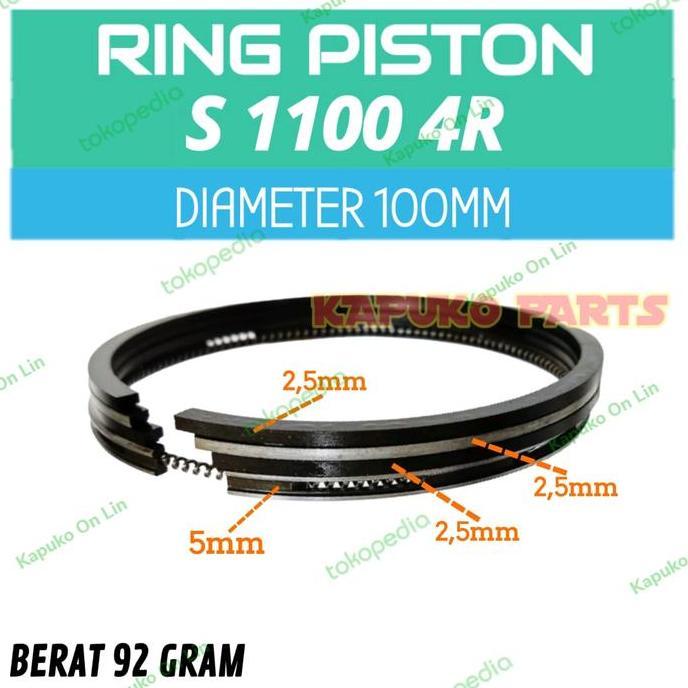 Diskon S 1100 Ring Piston 4R 100Mm Untuk Mesin Diesel Dongfeng