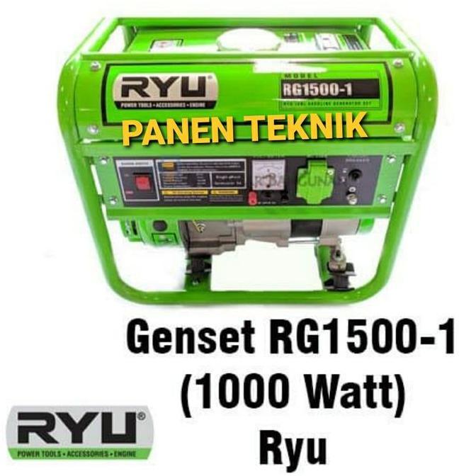 Diskon Generator Listrik Ryu Rg1500-1 Genset 1000 Watt