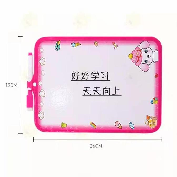 Toypuy- Papan Tulis Mini / Whiteboard Mini Karakter - Papan Tulis Anak Kecil