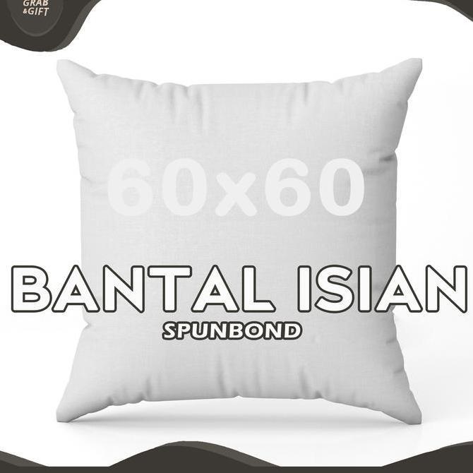 Romx- Bantal Sofa Isian Spunbond 60 X 60 Cm Untuk Sarung Bantal Ukuran Besar 60X60