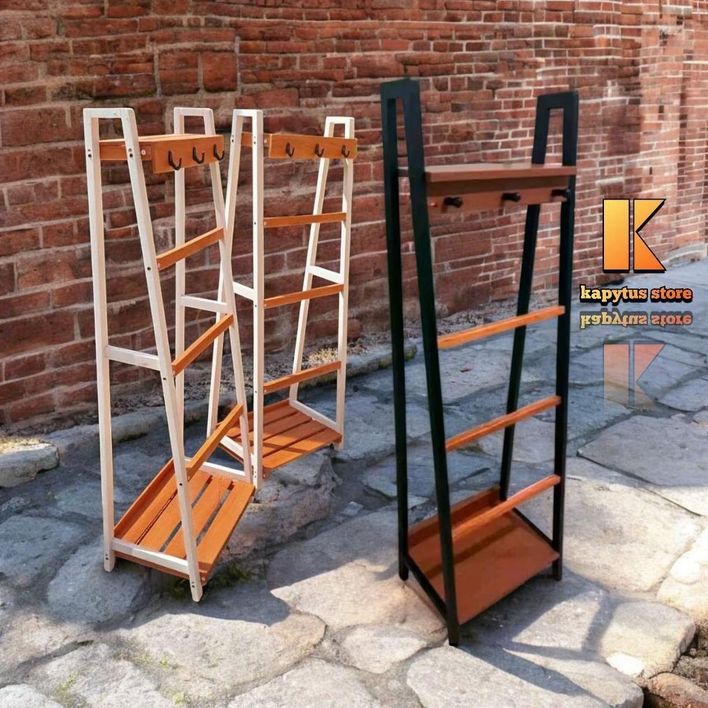 rak mukena /rak handuk/gantungan sarung sajadah /tangga serbaguna rak sarung dekorasi rumah