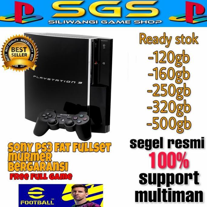 Terlaris Sony Ps 3 Ps3 Playstation 3 Fat Good Condition Garansi Fullgame