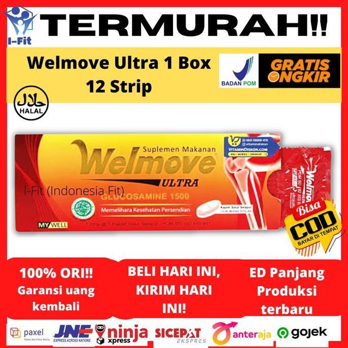 Vitmax- Welmove Ultra Box Isi 12 Strip Suplemen Dan Obat Nyeri Radang Sendi