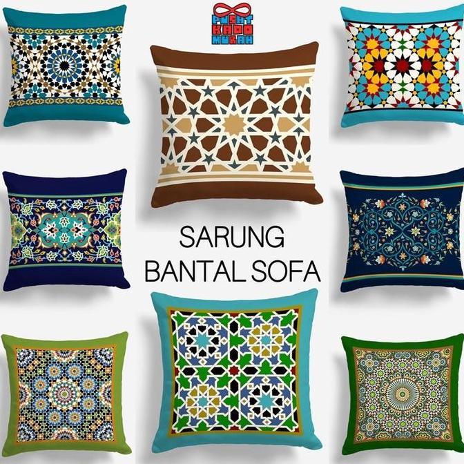 Romx- Cover / Sarung Bantal Sofa Motif Turkish Turki Bohemian Maroko 40X40Cm