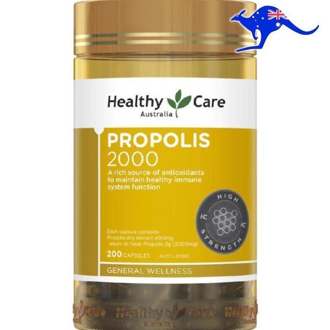 Vitmax- Healthy Care Propolis 2000Mg 3800Mg 3800 1000 2000 Mg 200 Capsules Liquid Royal Jelly 1000Mg